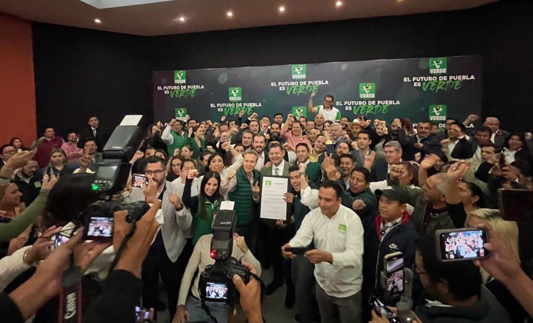 Alejandro Armenta recibió el respaldo del PVEM en Puebla | Foto: Especial