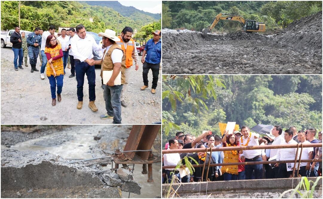 A través de carretillas la población trasladará productos de un municipio a otro con el objetivo de no arriesgar su vida | Foto: Gobierno del Estado