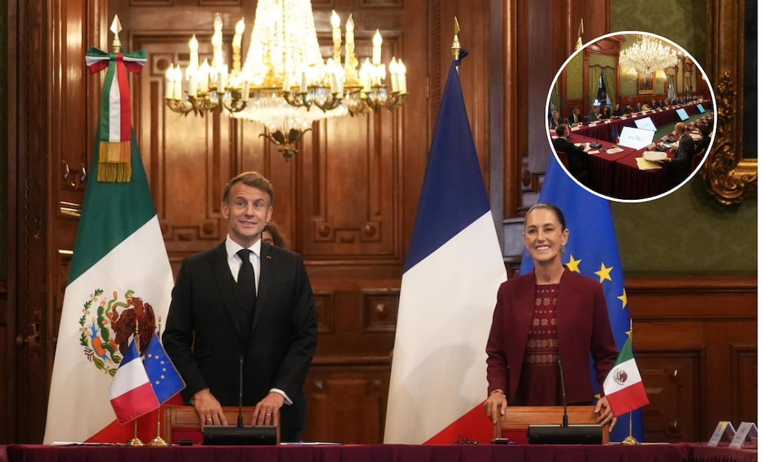 “Nuestro interés es fortalecer la relación con Francia”, dice Claudia Sheinbaum a Macron y empresarios franceses | Foto: Presidencia de la República.