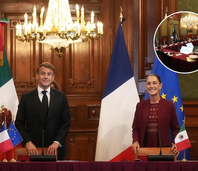“Nuestro interés es fortalecer la relación con Francia”, dice Claudia Sheinbaum a Macron y empresarios franceses