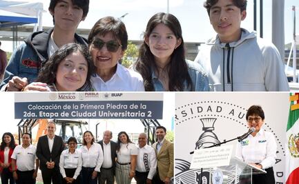 Rectora de la BUAP encabeza colocación de la primera piedra de la segunda etapa de CU2