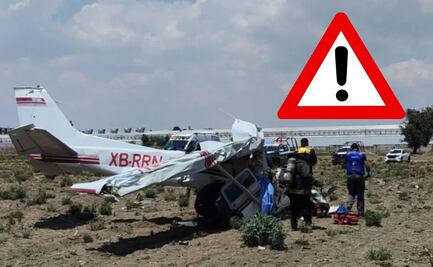 Cae avioneta en Huejotzingo tras despegar del Aeropuerto de Puebla; hay 3 muertos