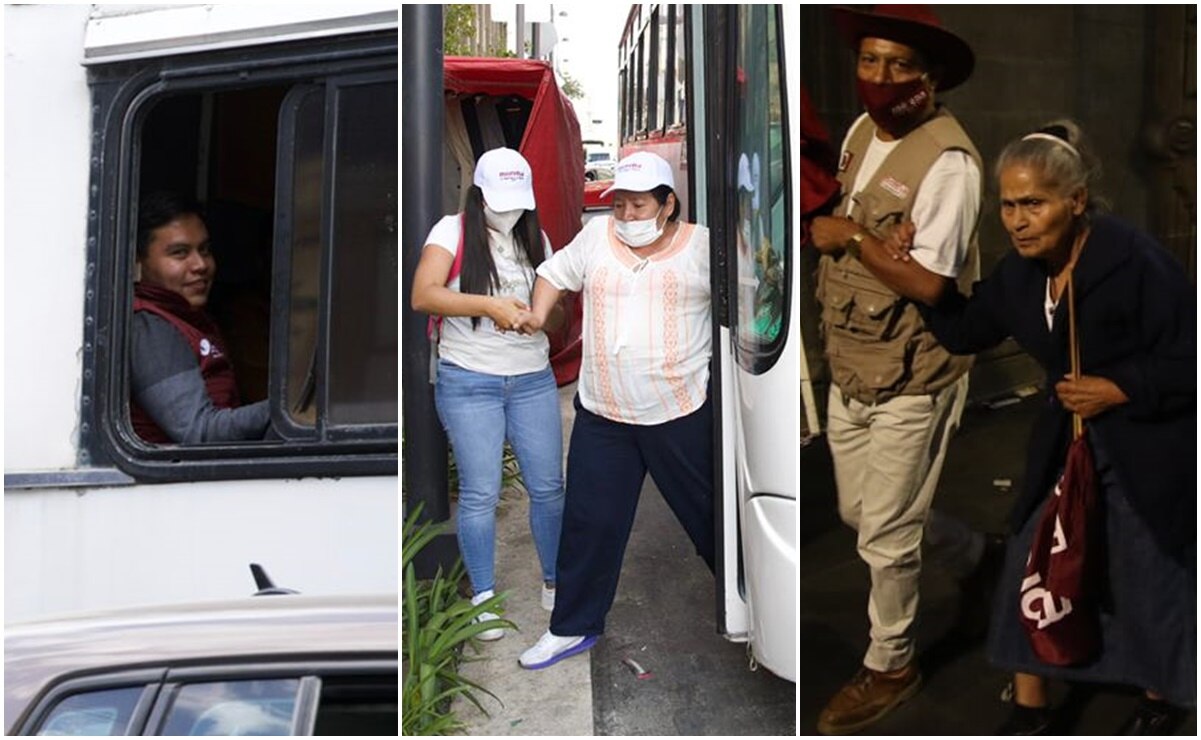 “Arrastrados y acarreados.. Ave cesar!!!”, expresó el expresidente Vicente Fox. Fotos: Germán Espinosa y Carlos Mejía / EL UNIVERSAL