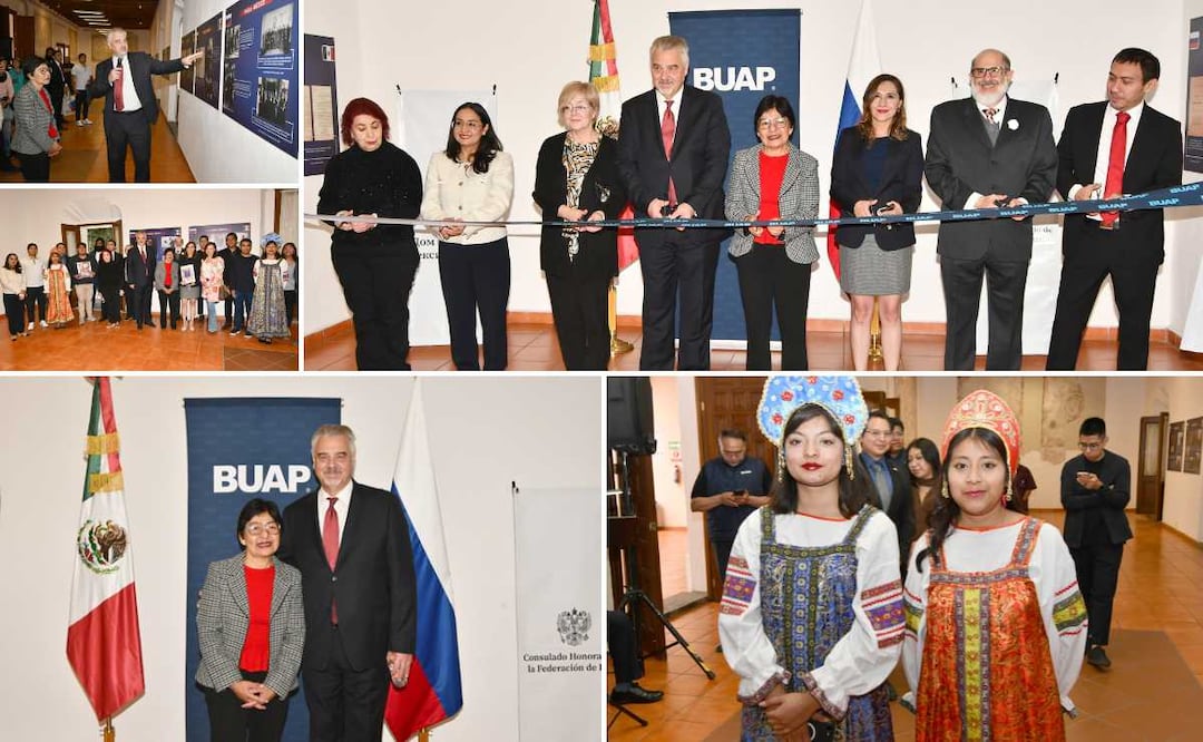 La exposición sobre las relaciones diplomáticas entre Rusia y México se exhibe en el Museo de la Memoria Histórica Universitaria | Foto: Buap