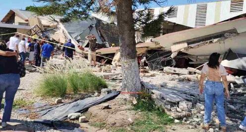 Se desploma techo de Iglesia en Ciudad Madero, Tamaulipas