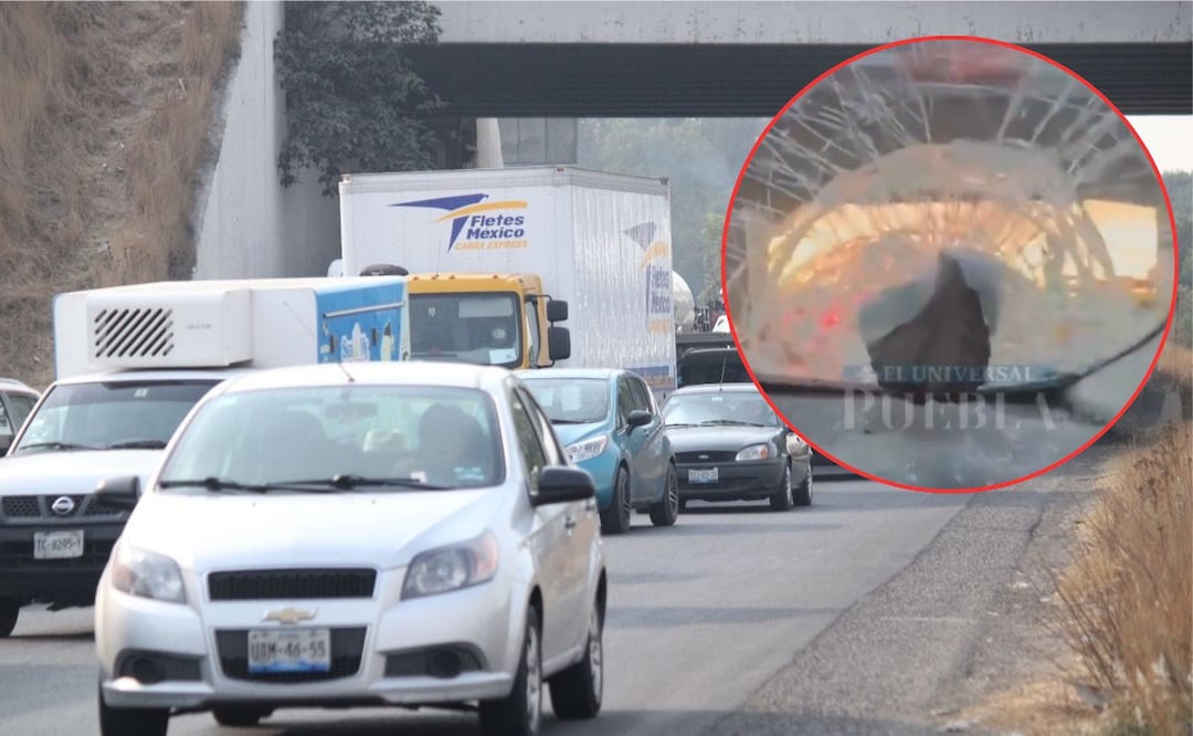 Se viralizó cómo delincuentes arrojaron un proyectil contra un auto | Foto: EsImagen/captura de video