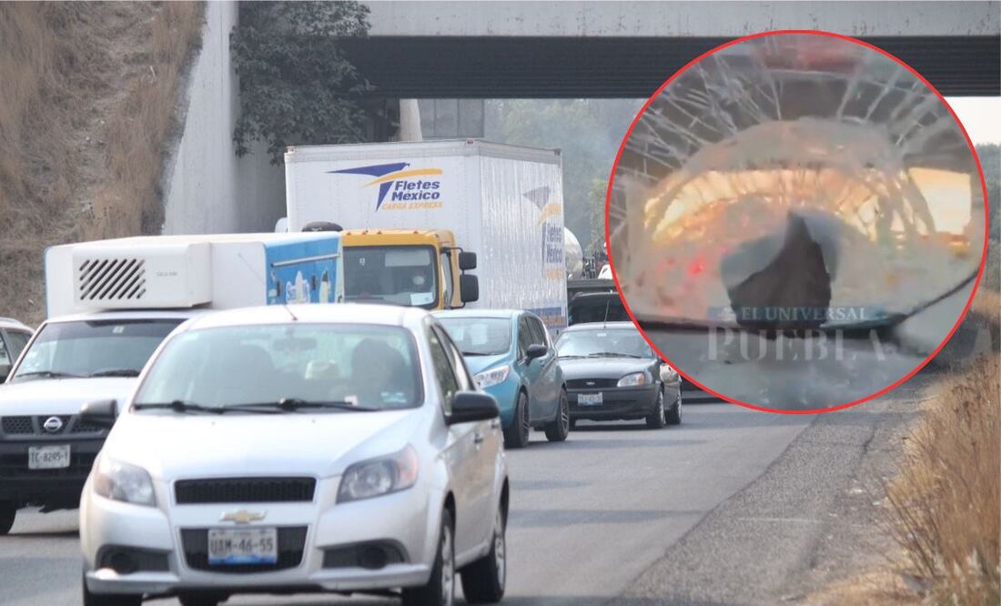 Se viralizó cómo delincuentes arrojaron un proyectil contra un auto | Foto: EsImagen/captura de video