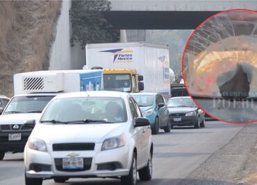 VIDEO Lanzan enormes proyectiles para asaltar en la autopista México-Puebla