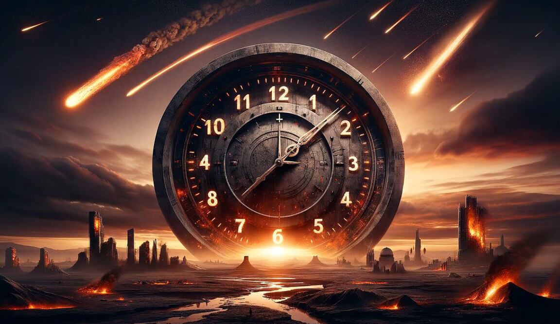 En lugar de ser solo una metáfora del tiempo, el reloj se convierte en una advertencia directa y escalofriante, una señal de que el futuro de la humanidad está cada vez más en peligro, y que el Apocalipsis podría no estar tan distante como deseamos.

Foto: Producción El Universal Puebla