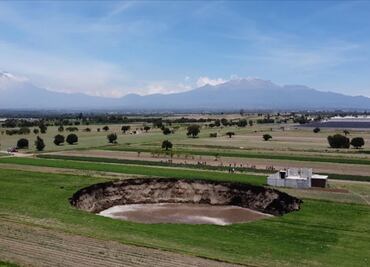 ¿Cuál es la relación del socavón de Puebla y el Popocatépetl?