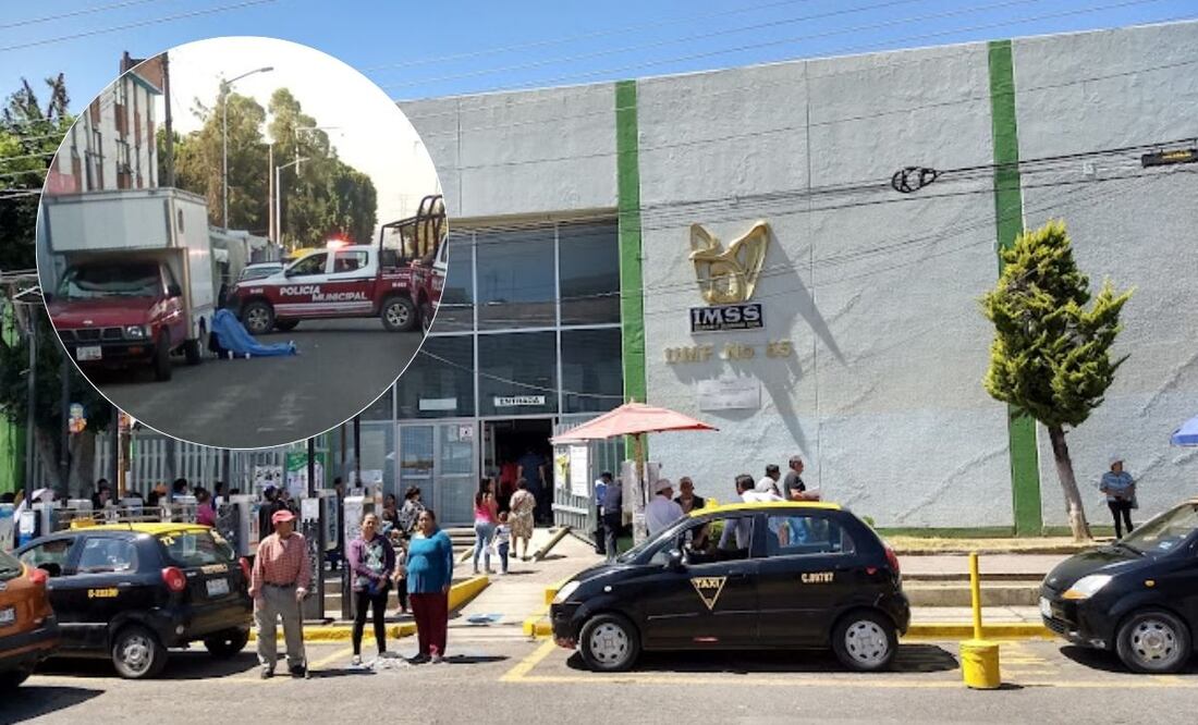 Un hombre murió en la fila de espera a las afueras del IMSS 55 de Amalucan | Foto: Redes Sociales / Enrique Lara