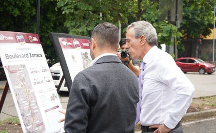 Supervisa Pepe Chedraui avances del Tren Capitalino de Pavimentación en bulevar Xonaca