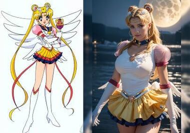 Así luce Serena de Sailor Moon en la vida real, según la inteligencia artificial?