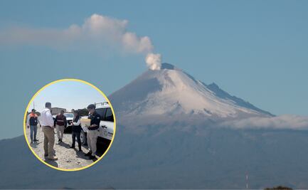 Supervisan ruta 7 de evacuación del volcán Popocatépetl 