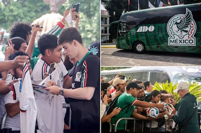 Selección Mexicana llega a Puebla para el partido vs Ghana en el Estadio Cuauhtémoc