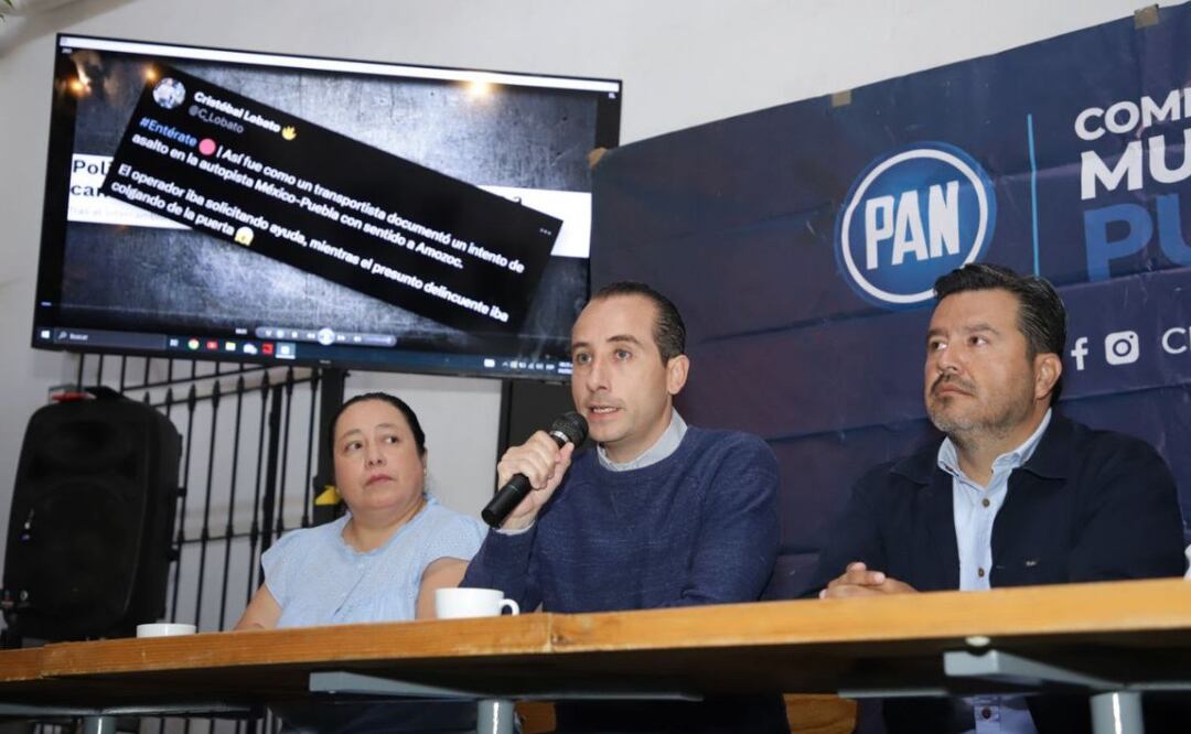 Diputados federales del PAN destacaron el clima de violencia que hay en la autopista México-Puebla | Foto: Agencia Es Imagen para El Universal Puebla