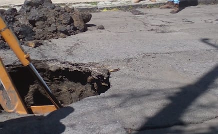 El socavón nuestro de cada día, ahora aparece uno en la colonia Bella Vista
