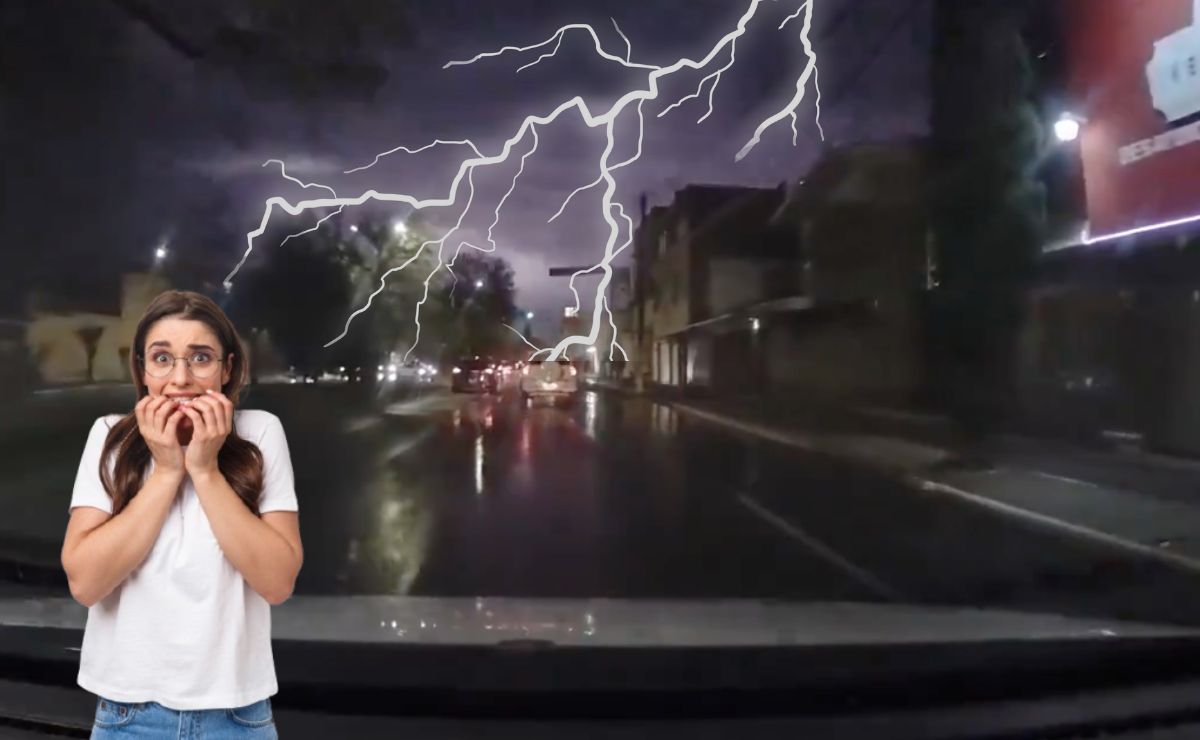 Video: Así se escuchó el estruendo del relámpago que cimbró a la ciudad de Puebla