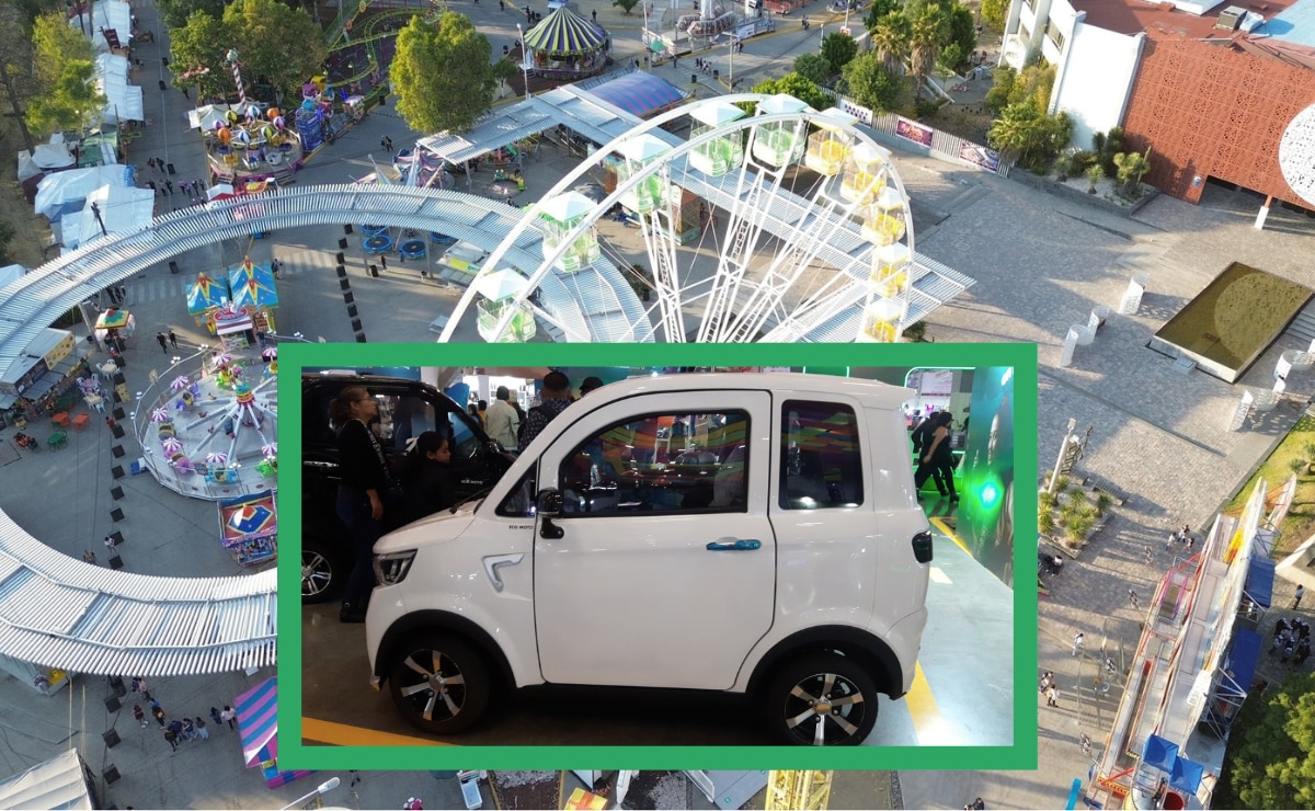 Auto eléctrico de 99 mil pesos es la sensación en la Feria de Puebla 2025