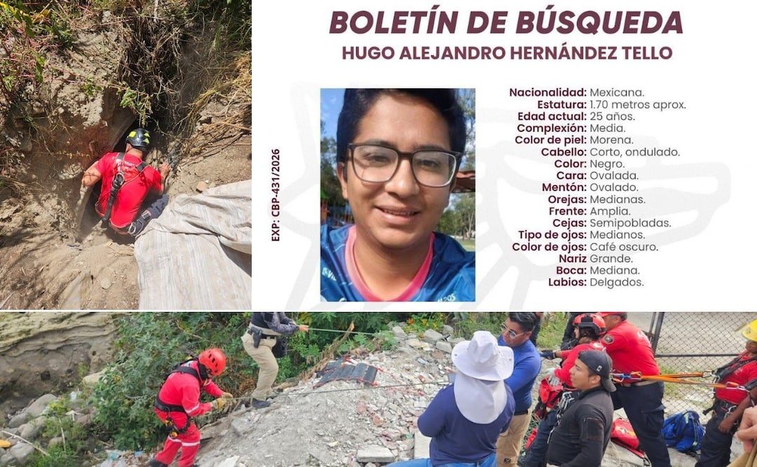 Hugo Alejandro desapareció el 5 de septiembre; su mochila fue localizada por el río Alseseca | Foto: Gobierno del Estado