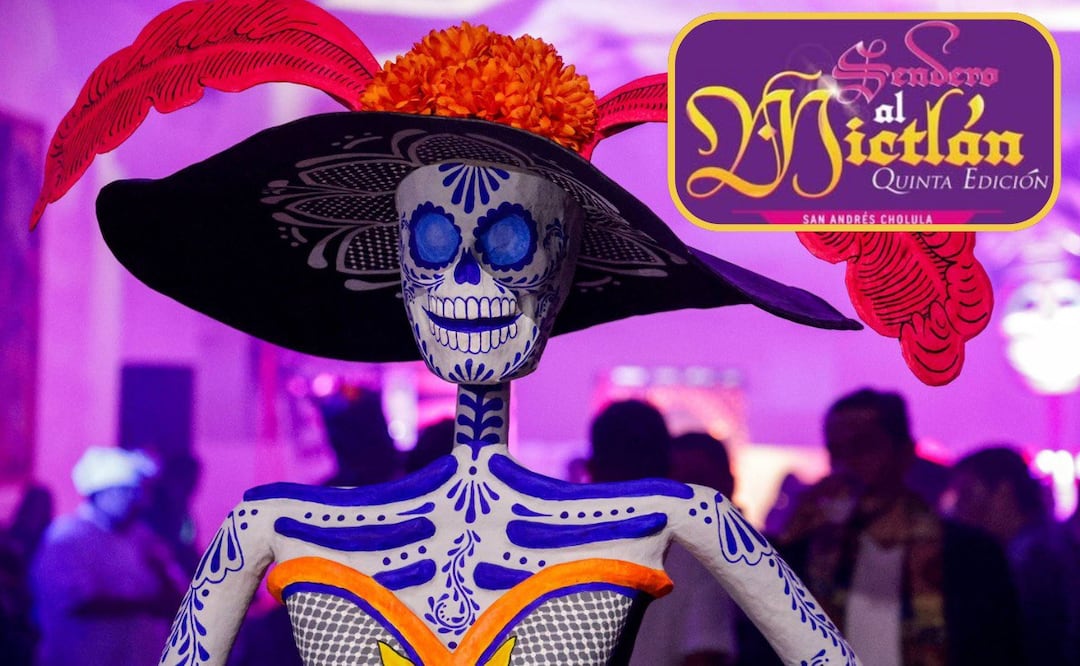 El Festival Sendero al Mictlán 2025 en el Pueblo Mágico de San Andrés Cholula | Foto: Gobierno de Cholula/Especial