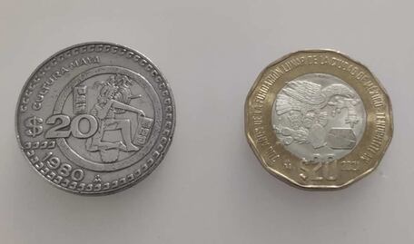 Cuál es la moneda de 20 pesos de la Cultura Maya que puede valer hasta 11,500 pesos