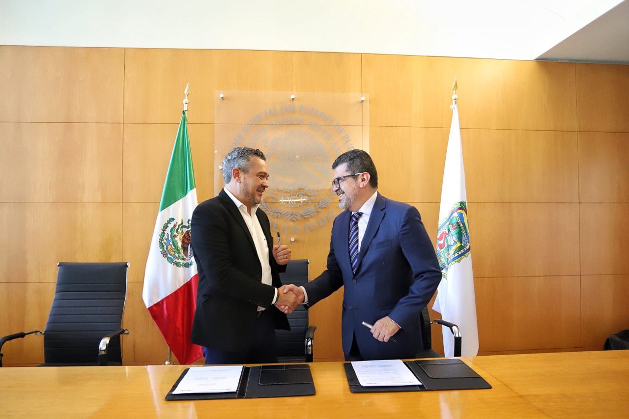 Los titulares del Poder Judicial del Estado y SICOM firmaron convenio de colaboración | Fotos Especiales