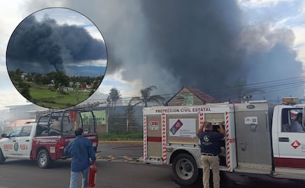 Devastador incendio causa pánico en San Gregorio Atzompa; no hay lesionados