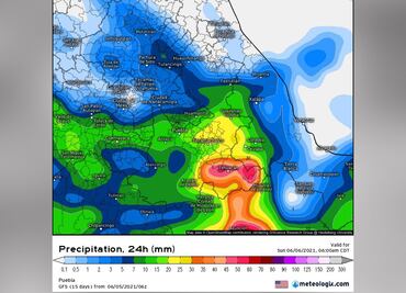 Pronóstico del clima para Puebla, 5 de junio 2021