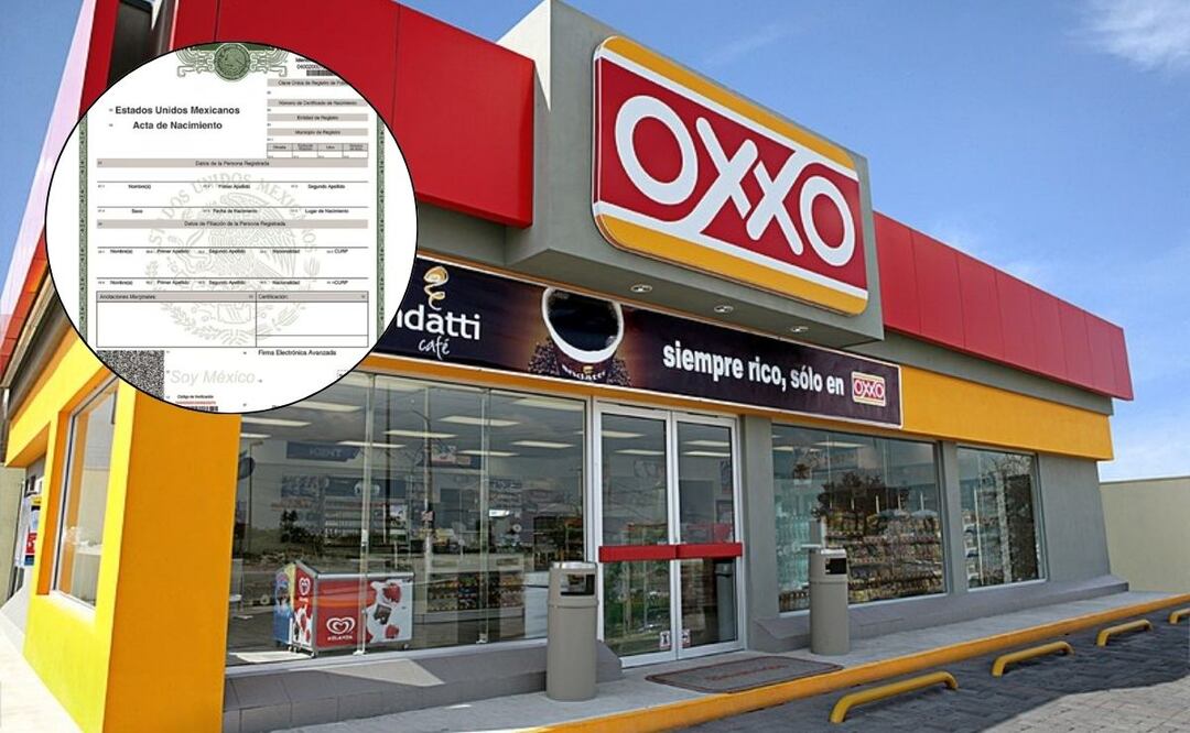 En los Oxxos puedes realizar pagos para tu acta de nacimiento certificada | CANVA