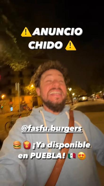 Fasfú Burgers de Luisito Comunica llegan a Puebla