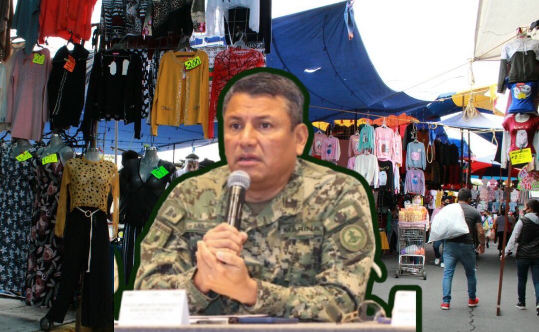 El secretario de Seguridad Pública reveló que en el Tianguis de los Lavaderos hay narcomenudeo y cobro de piso | Foto: EsImagen