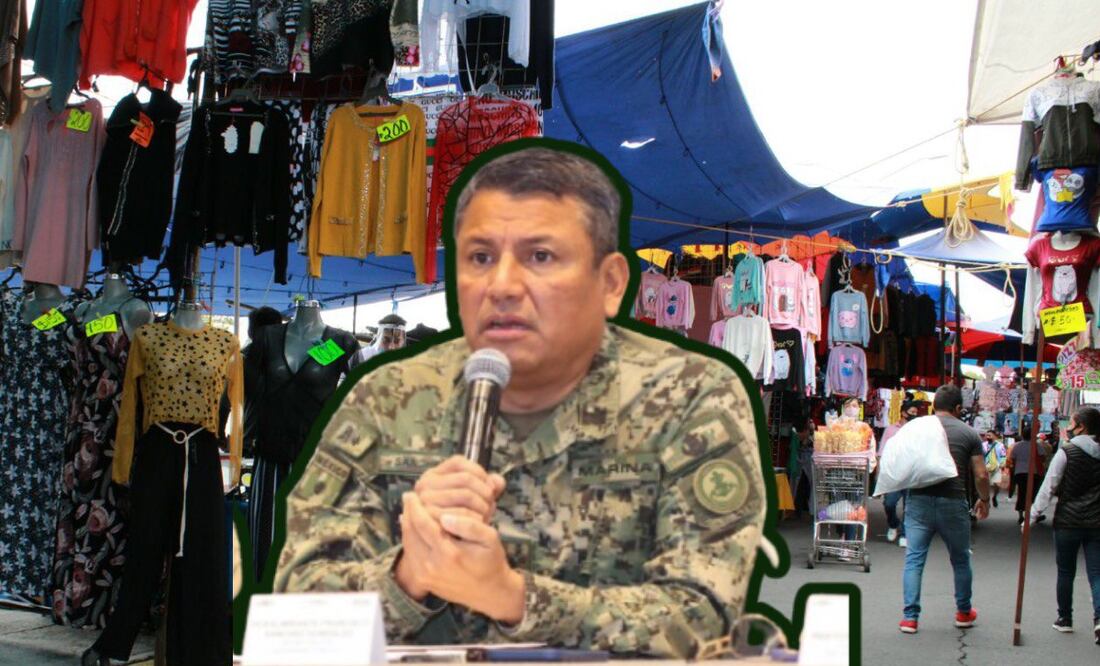 El secretario de Seguridad Pública reveló que en el Tianguis de los Lavaderos hay narcomenudeo y cobro de piso | Foto: EsImagen