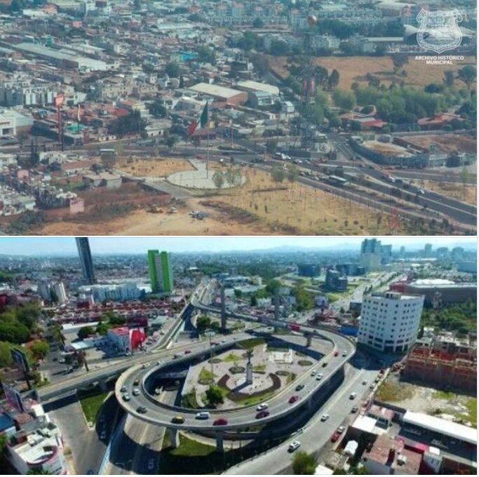 La Vía Atlixcáyotl es una de las principales vialidades en el sur de la zona metropolitana | Facebook Puebla Antigua