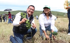 En Izúcar de Matamoros, el diputado Pável Gaspar participó en la Jornada de Reforestación “Pulmones Escolares”