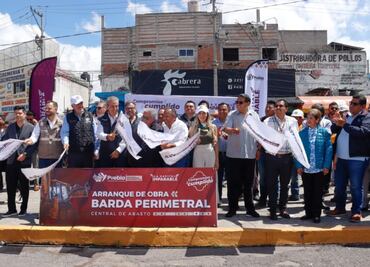 Arranca Pepe Chedraui construcción de Barda Perimetral en la Central de Abasto