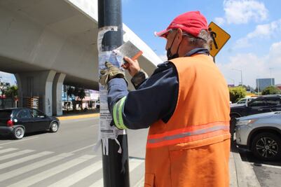 Ayuntamiento de Puebla realizó mantenimiento de limpieza en Diagonal Defensores de la República