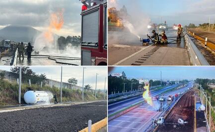 Autopista México-Puebla cerrada por accidente de pipa, estas son las vías alternas