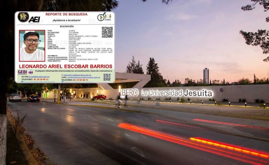 Buscan a maestro colombiano de Ibero Puebla; desapareció en Nuevo León