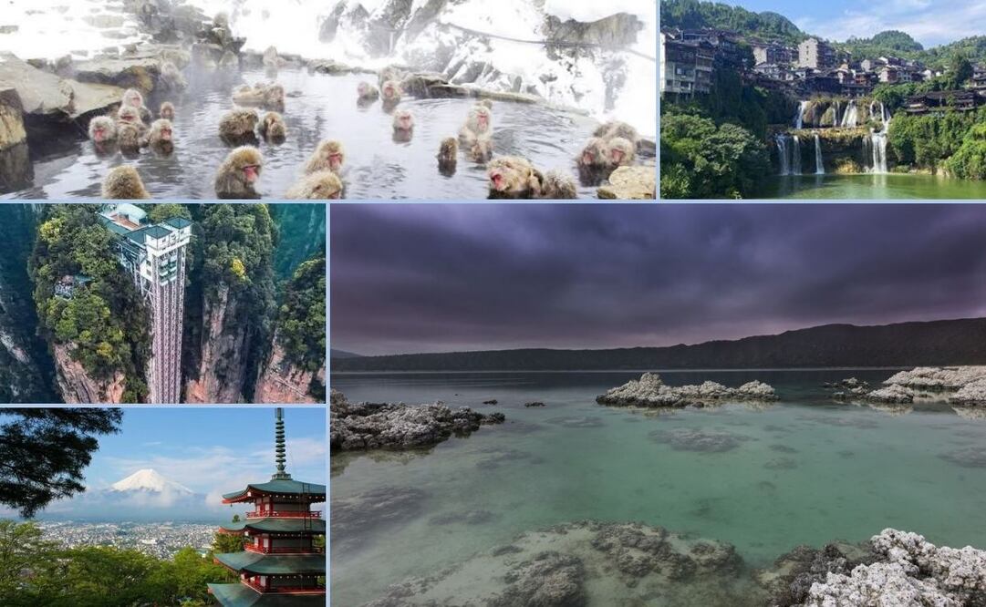 Estos destinos turísticos del mundo parecen irreales | Foto: Redes sociales/Turismo China/Gobierno de México
