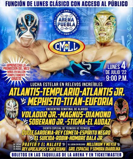 Leyendas de la lucha libre en la Arena Puebla