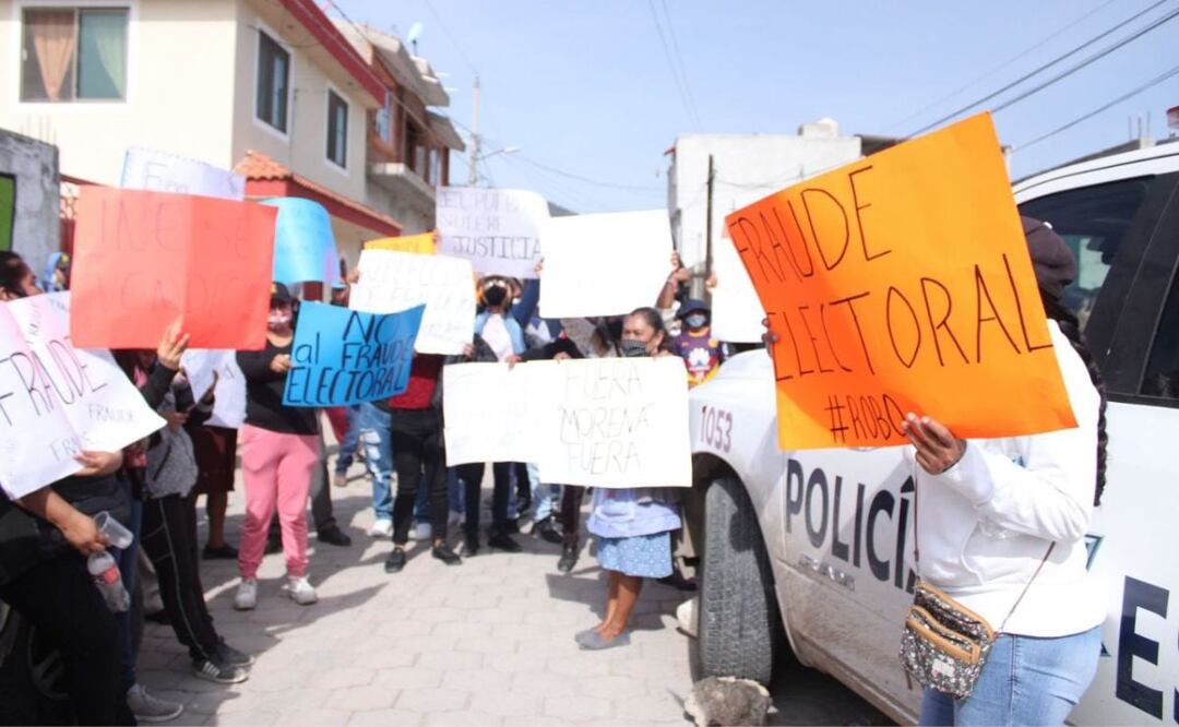 El fraude electoral es motivo frecuente de protestas ciudadanas. | Foto: Agencia Es Imagen para El Universal Puebla