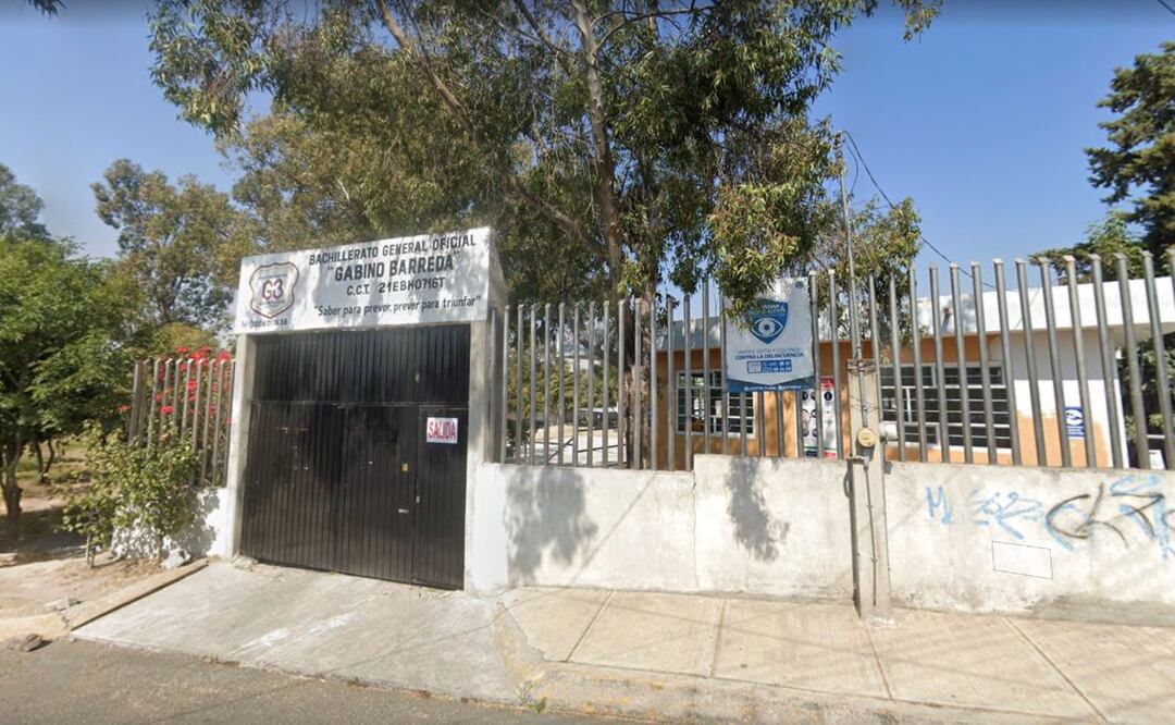 Estudiantes del Bachillerato General Gabino Barreda, hartos de la inseguridad, se pelearon con integrantes de bandas delictivas en Puebla | Foto: GoogleMaps