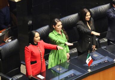 Liz Sánchez rinde protesta como senadora de la República en la Legislatura LXVI
