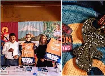 Presentan la playera y medalla oficiales del Segundo Maratón de Aguas Abiertas en la Laguna de San Juan Epatlán