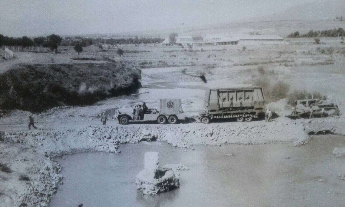 Puebla Antigua    De esta manera inició la construcción de la planta armadora de Volkswagen en Puebla | Facebook Juan Carlos Fernández