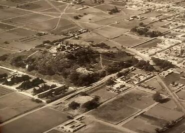 Así se veía Cholula desde el aire en 1950