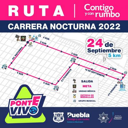 Carrera Nocturna BUAP: checa los cierres de vialidades