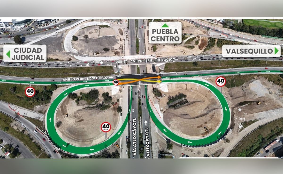 Así funcionan las nuevas incorporaciones en distribuidor vial de Periférico y Atlixcáyotl