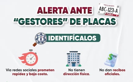Alerta SSP sobre riesgos por tramitar placas de circulación con “gestores”